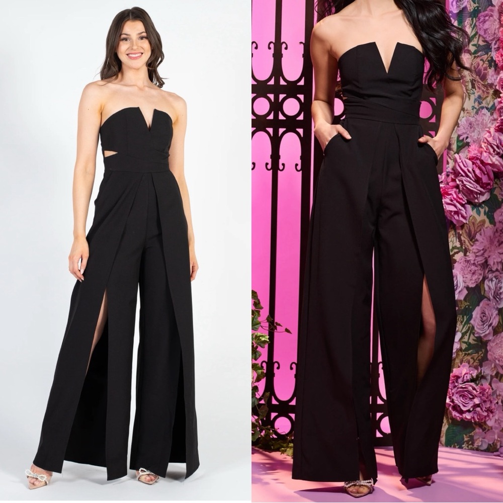Haven Strapless Split Leg Jumpsuit - image 4